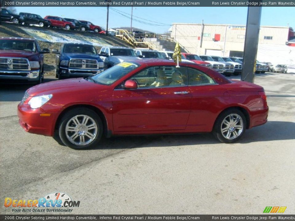 Inferno Red Crystal Pearl 2008 Chrysler Sebring Limited Hardtop Convertible Photo #2