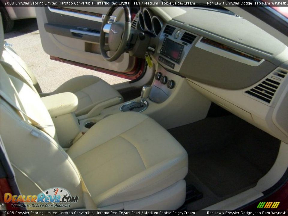 Medium Pebble Beige/Cream Interior - 2008 Chrysler Sebring Limited Hardtop Convertible Photo #17