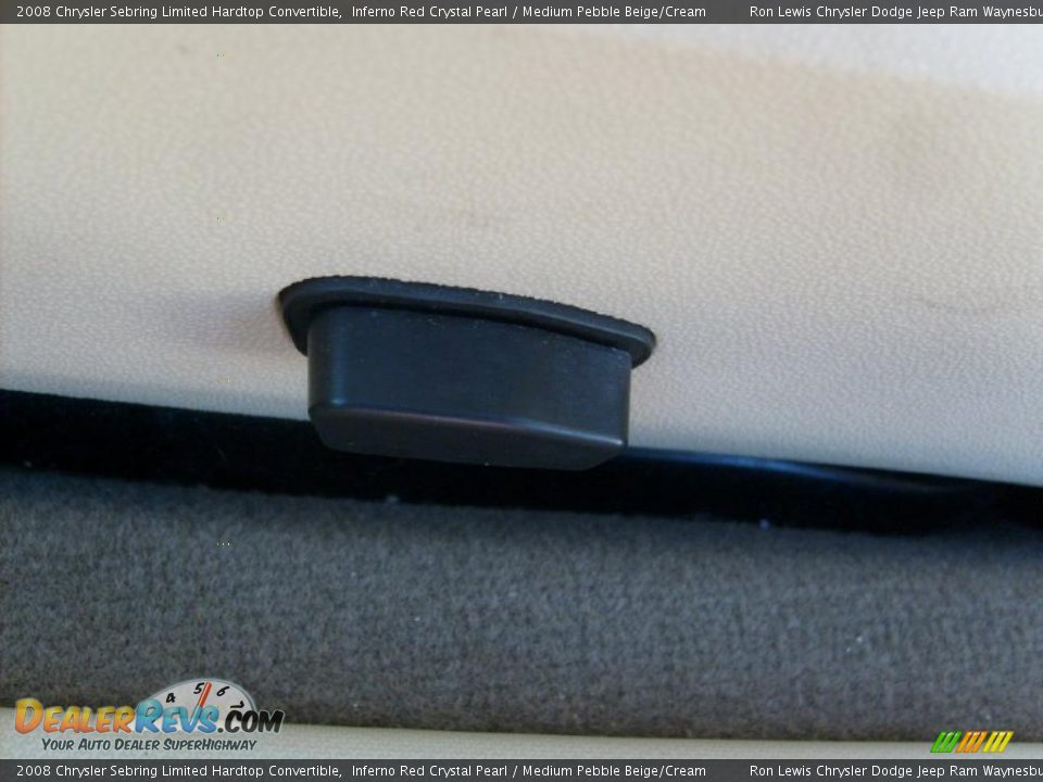 2008 Chrysler Sebring Limited Hardtop Convertible Inferno Red Crystal Pearl / Medium Pebble Beige/Cream Photo #21