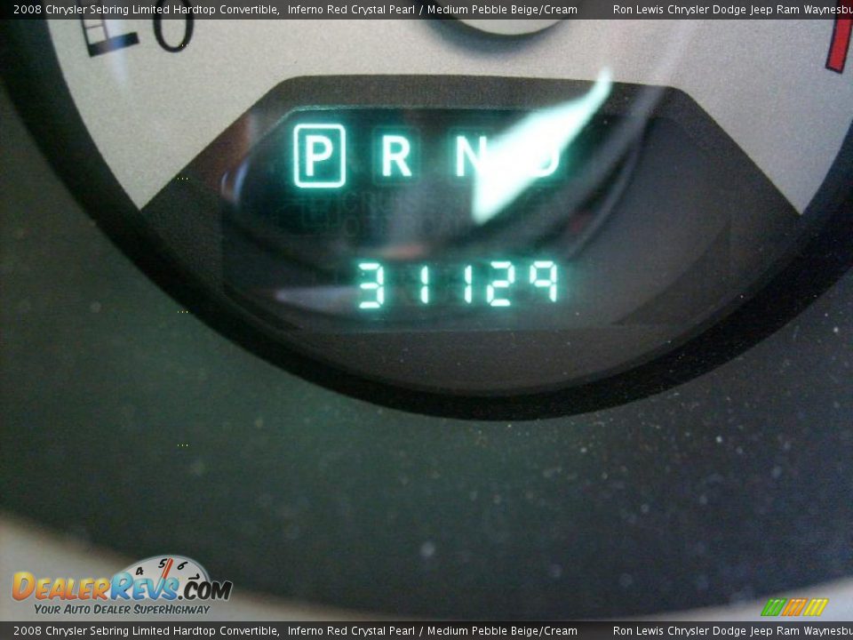 2008 Chrysler Sebring Limited Hardtop Convertible Inferno Red Crystal Pearl / Medium Pebble Beige/Cream Photo #25