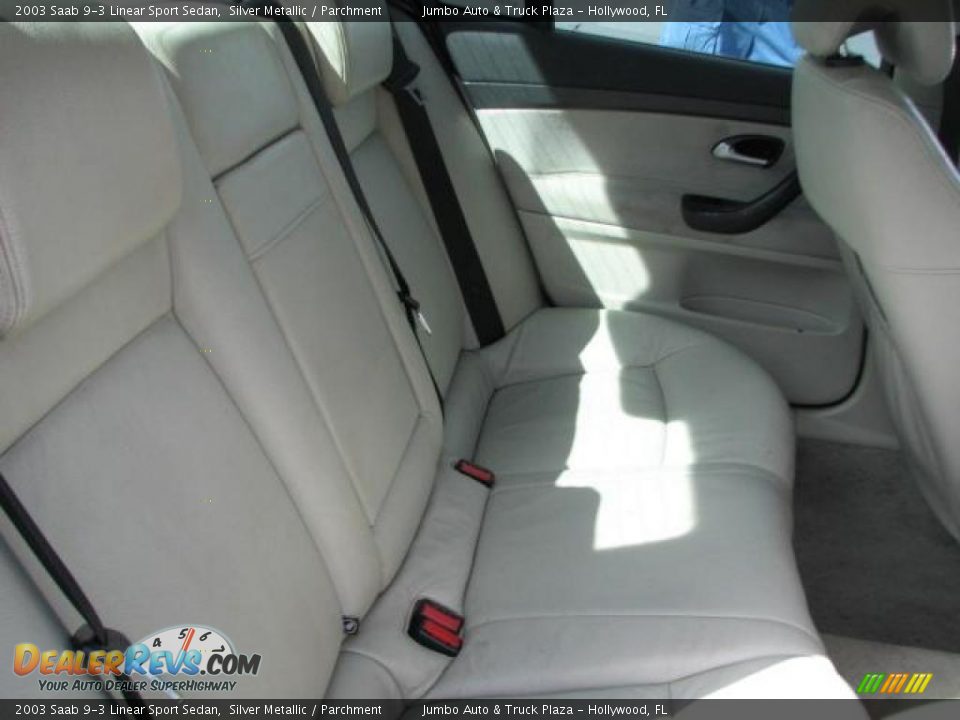 2003 Saab 9-3 Linear Sport Sedan Silver Metallic / Parchment Photo #20