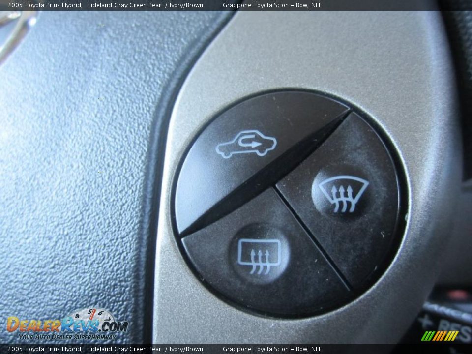 2005 Toyota Prius Hybrid Tideland Gray Green Pearl / Ivory/Brown Photo #27