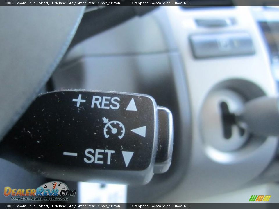 2005 Toyota Prius Hybrid Tideland Gray Green Pearl / Ivory/Brown Photo #28