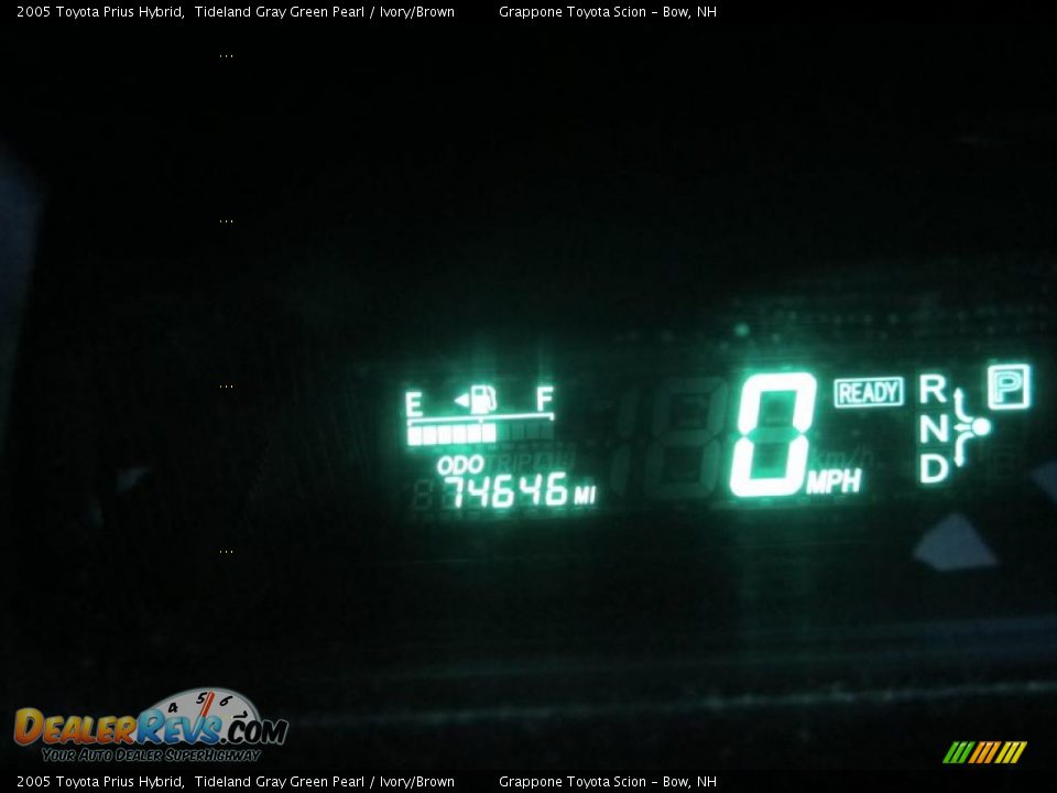 2005 Toyota Prius Hybrid Tideland Gray Green Pearl / Ivory/Brown Photo #31
