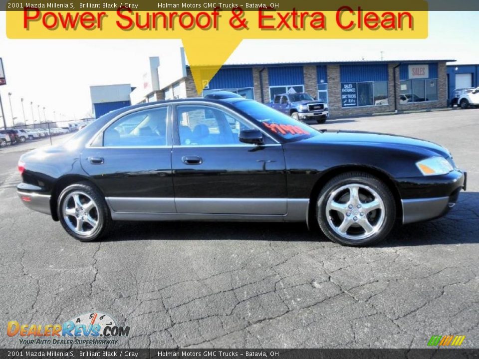 2001 Mazda Millenia S Brilliant Black / Gray Photo #1