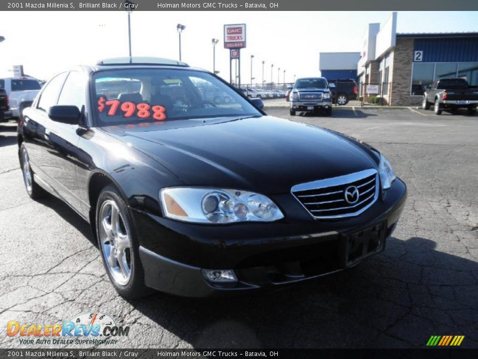 2001 Mazda Millenia S Brilliant Black / Gray Photo #2