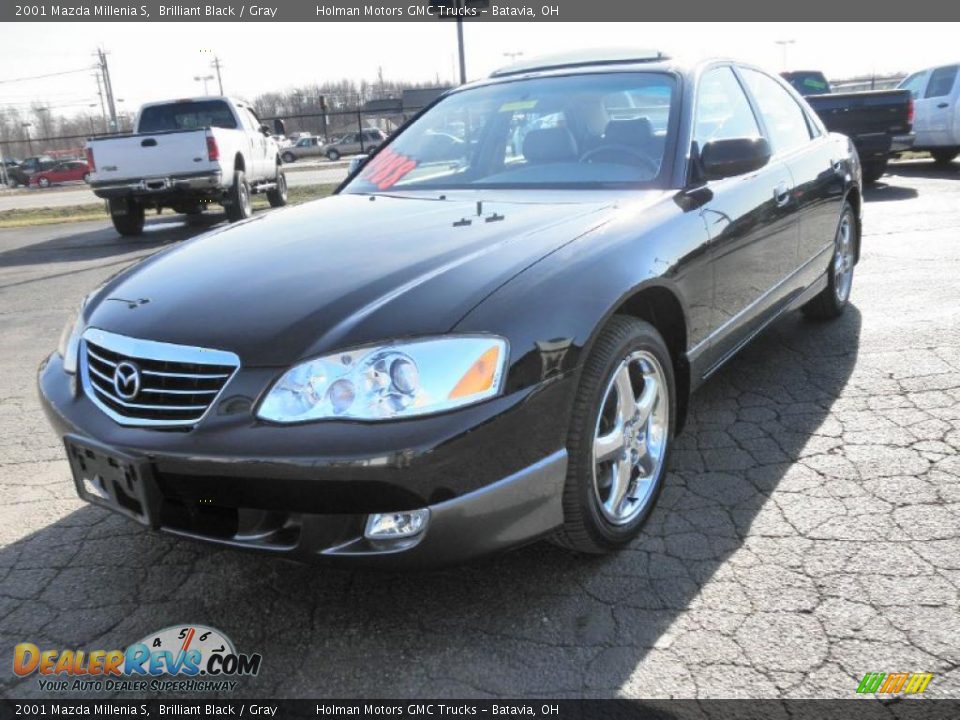 2001 Mazda Millenia S Brilliant Black / Gray Photo #3