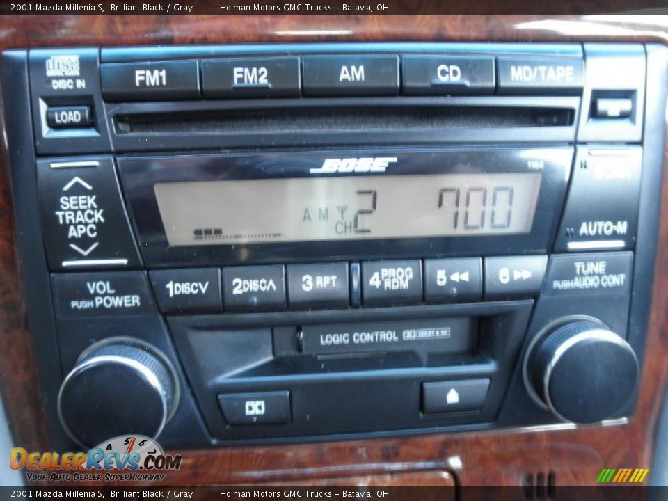 2001 Mazda Millenia S Brilliant Black / Gray Photo #8