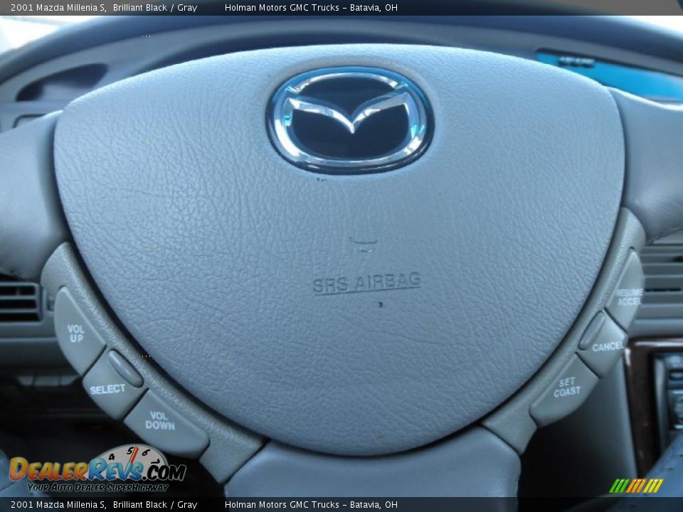 2001 Mazda Millenia S Brilliant Black / Gray Photo #9