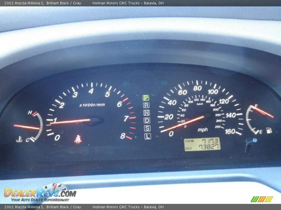 2001 Mazda Millenia S Brilliant Black / Gray Photo #10