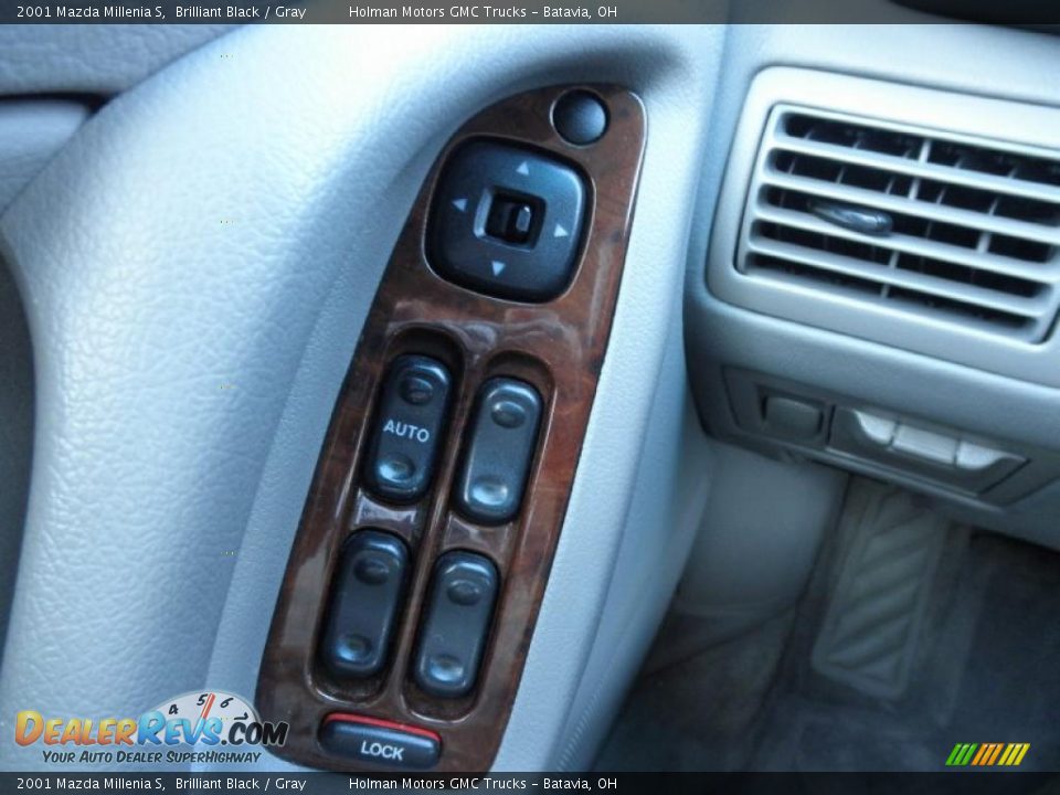 2001 Mazda Millenia S Brilliant Black / Gray Photo #11