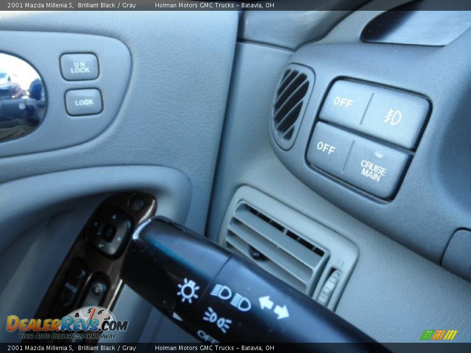2001 Mazda Millenia S Brilliant Black / Gray Photo #12