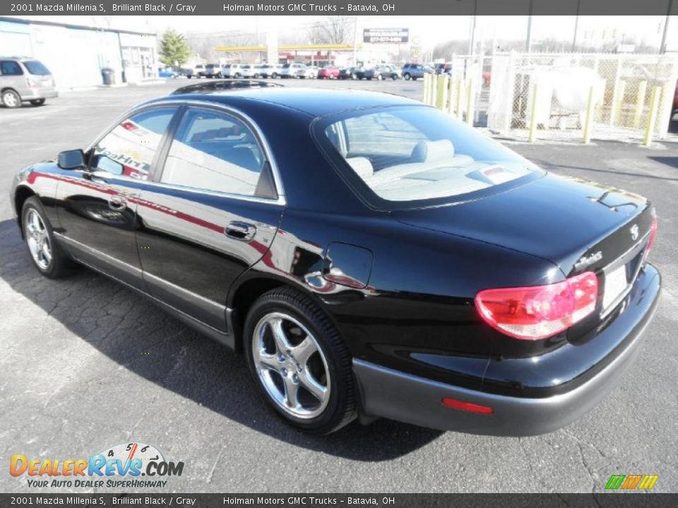 2001 Mazda Millenia S Brilliant Black / Gray Photo #17