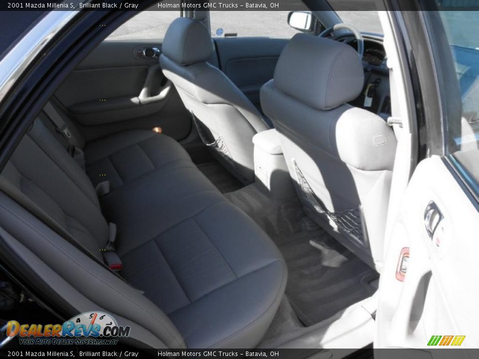 2001 Mazda Millenia S Brilliant Black / Gray Photo #18