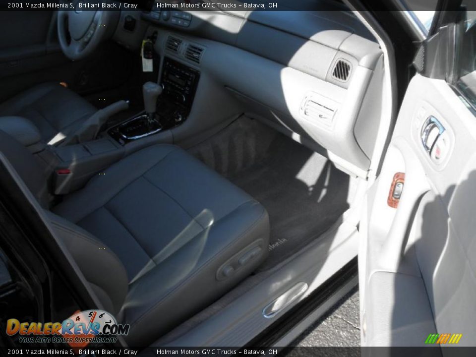 2001 Mazda Millenia S Brilliant Black / Gray Photo #19