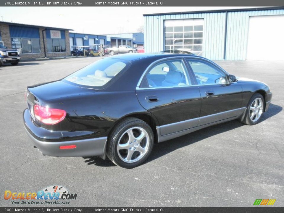 2001 Mazda Millenia S Brilliant Black / Gray Photo #21