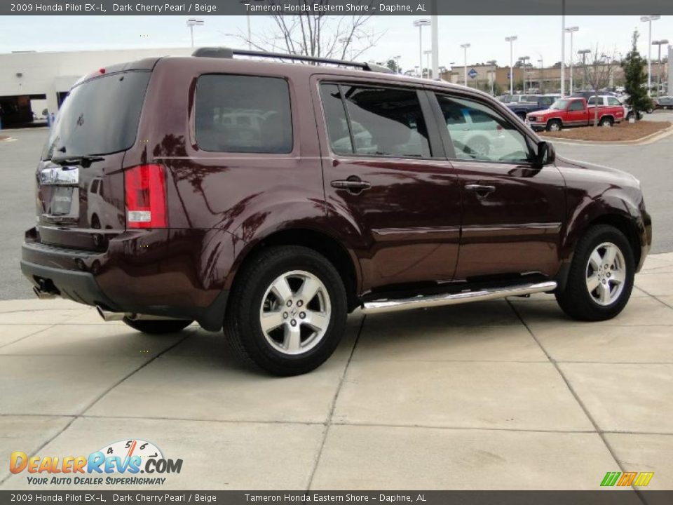 2009 Dark cherry pearl honda pilot #3