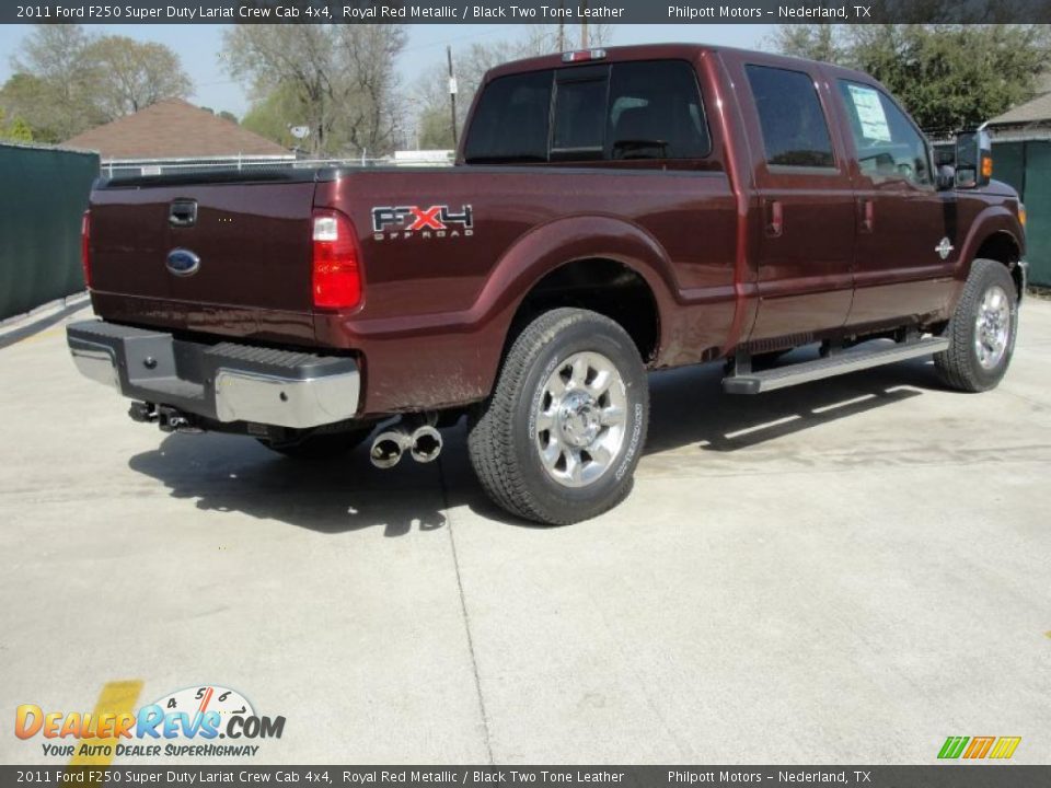 Royal Red Metallic 2011 Ford F250 Super Duty Lariat Crew Cab 4x4 Photo #3