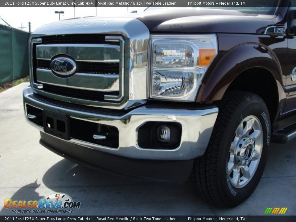 Royal Red Metallic 2011 Ford F250 Super Duty Lariat Crew Cab 4x4 Photo #10