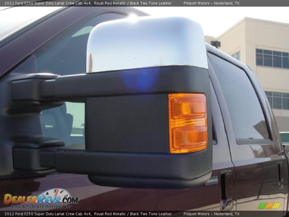 2011 Ford F250 Super Duty Lariat Crew Cab 4x4 Royal Red Metallic / Black Two Tone Leather Photo #15