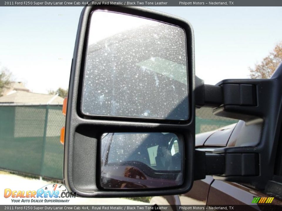 2011 Ford F250 Super Duty Lariat Crew Cab 4x4 Royal Red Metallic / Black Two Tone Leather Photo #16