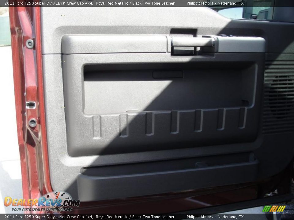 2011 Ford F250 Super Duty Lariat Crew Cab 4x4 Royal Red Metallic / Black Two Tone Leather Photo #24