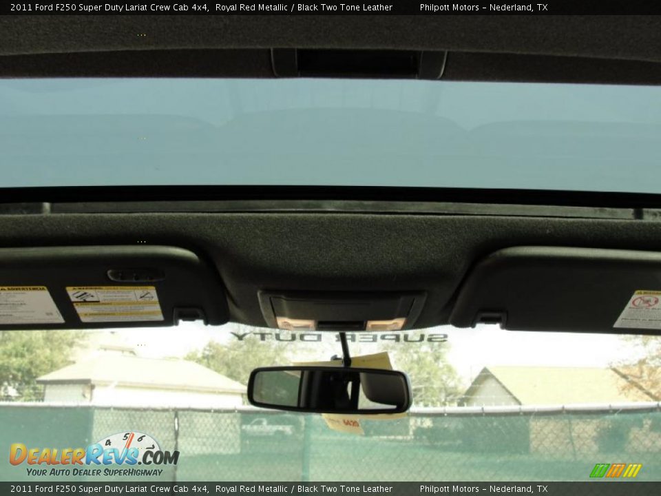 2011 Ford F250 Super Duty Lariat Crew Cab 4x4 Royal Red Metallic / Black Two Tone Leather Photo #27