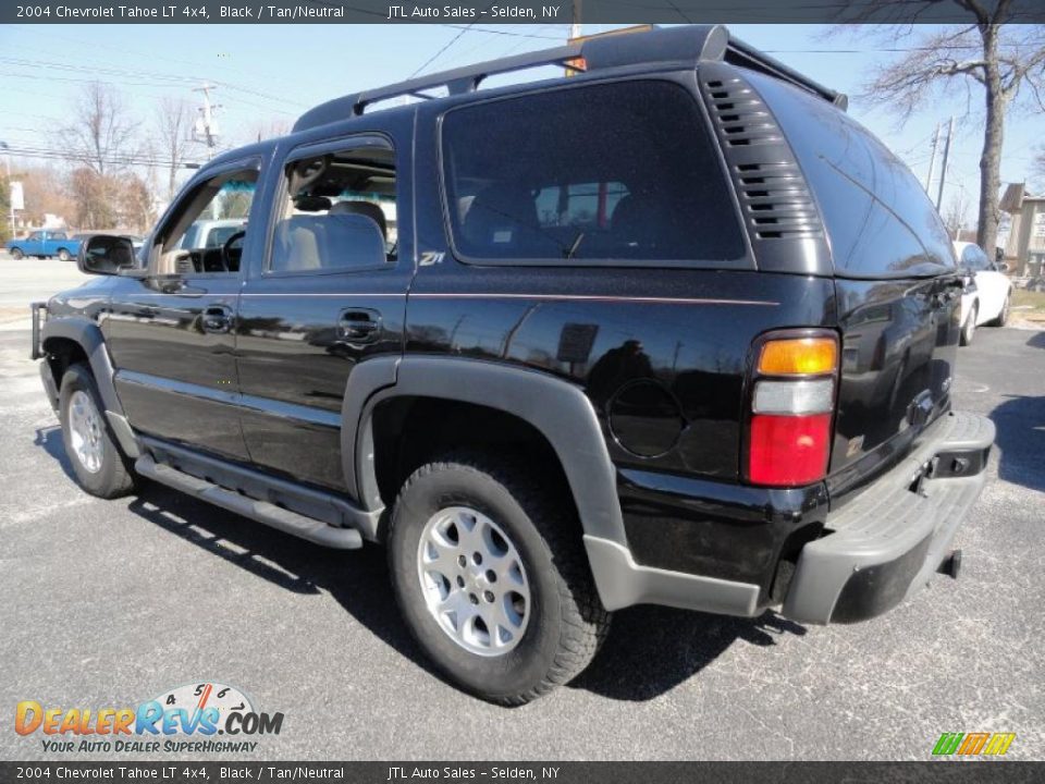 2004 Chevrolet Tahoe LT 4x4 Black / Tan/Neutral Photo #4