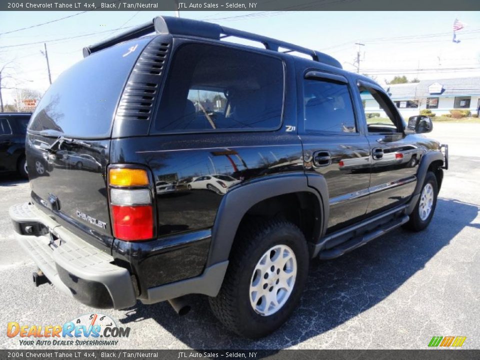 2004 Chevrolet Tahoe LT 4x4 Black / Tan/Neutral Photo #6