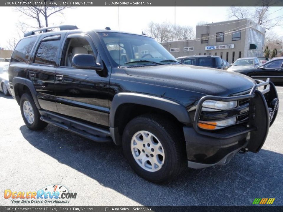 2004 Chevrolet Tahoe LT 4x4 Black / Tan/Neutral Photo #8