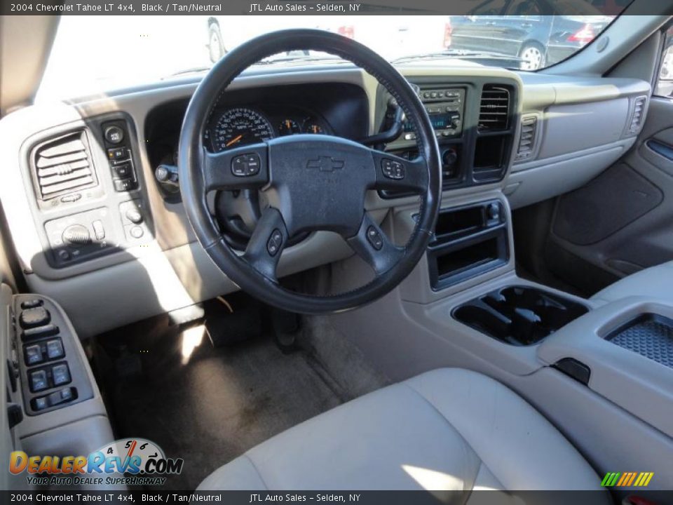 2004 Chevrolet Tahoe LT 4x4 Black / Tan/Neutral Photo #13