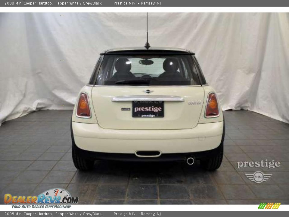 2008 Mini Cooper Hardtop Pepper White / Grey/Black Photo #3