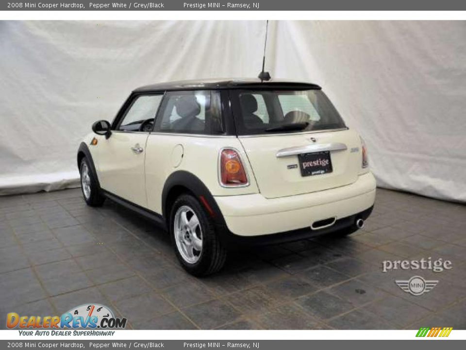 2008 Mini Cooper Hardtop Pepper White / Grey/Black Photo #4
