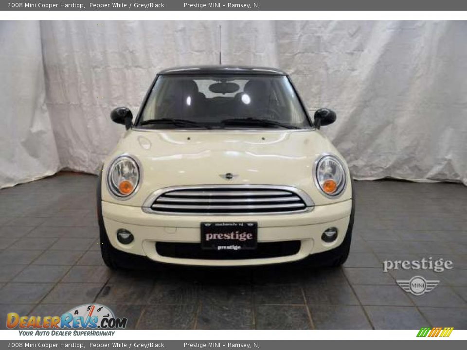 2008 Mini Cooper Hardtop Pepper White / Grey/Black Photo #6