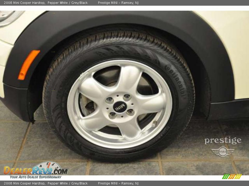 2008 Mini Cooper Hardtop Pepper White / Grey/Black Photo #8