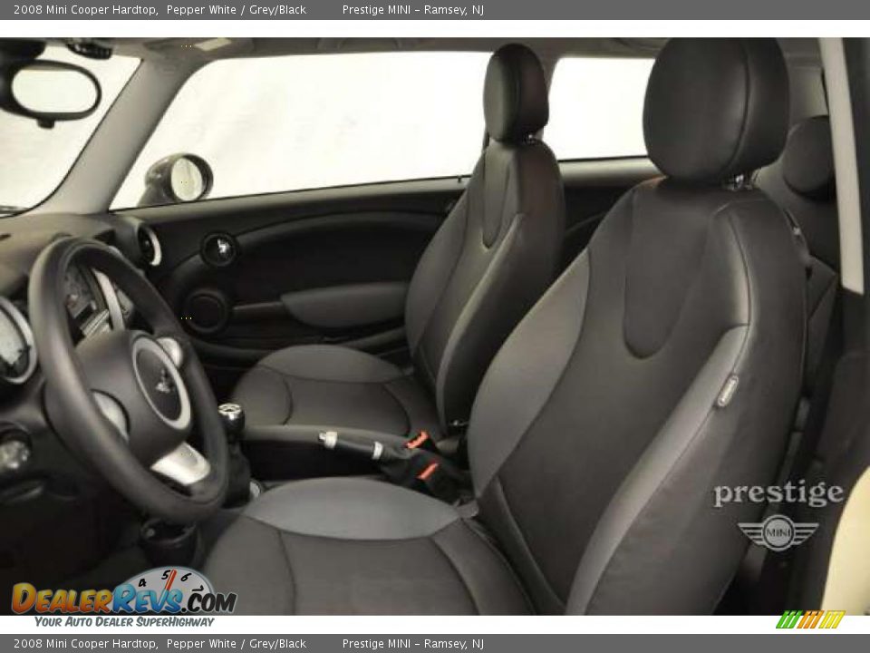 2008 Mini Cooper Hardtop Pepper White / Grey/Black Photo #9