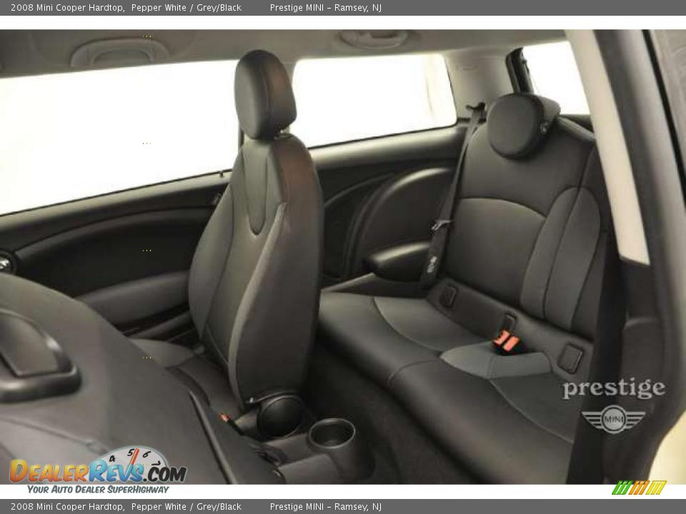 2008 Mini Cooper Hardtop Pepper White / Grey/Black Photo #10