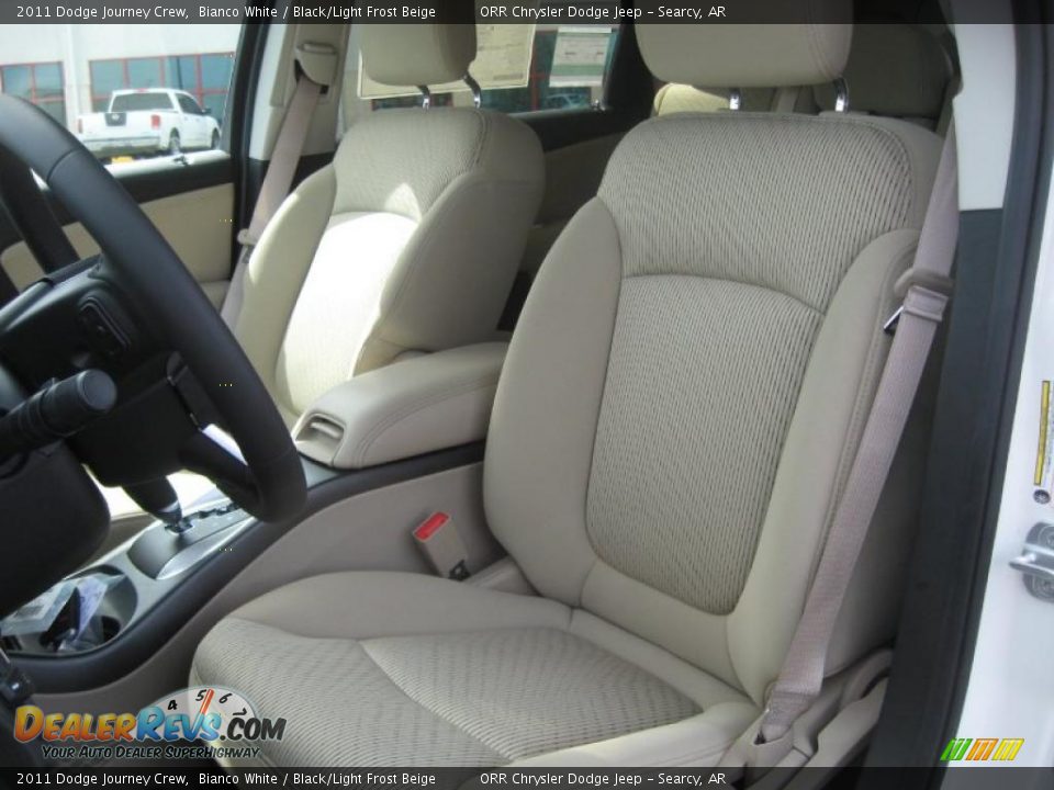 Black Light Frost Beige Interior 2011 Dodge Journey Crew