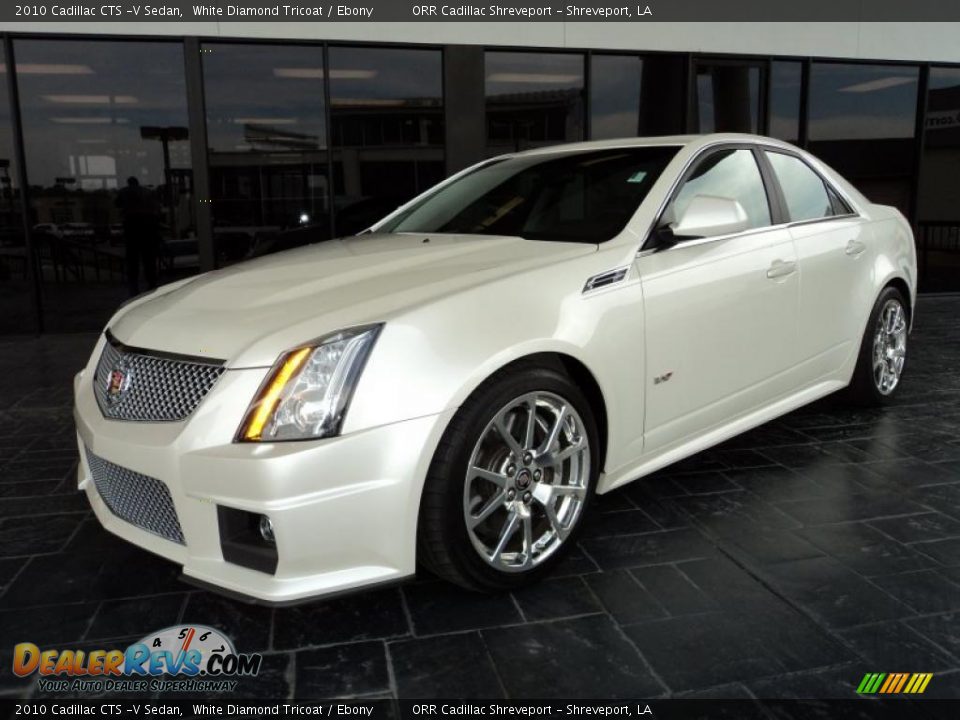 White Diamond Tricoat 2010 Cadillac CTS -V Sedan Photo #1