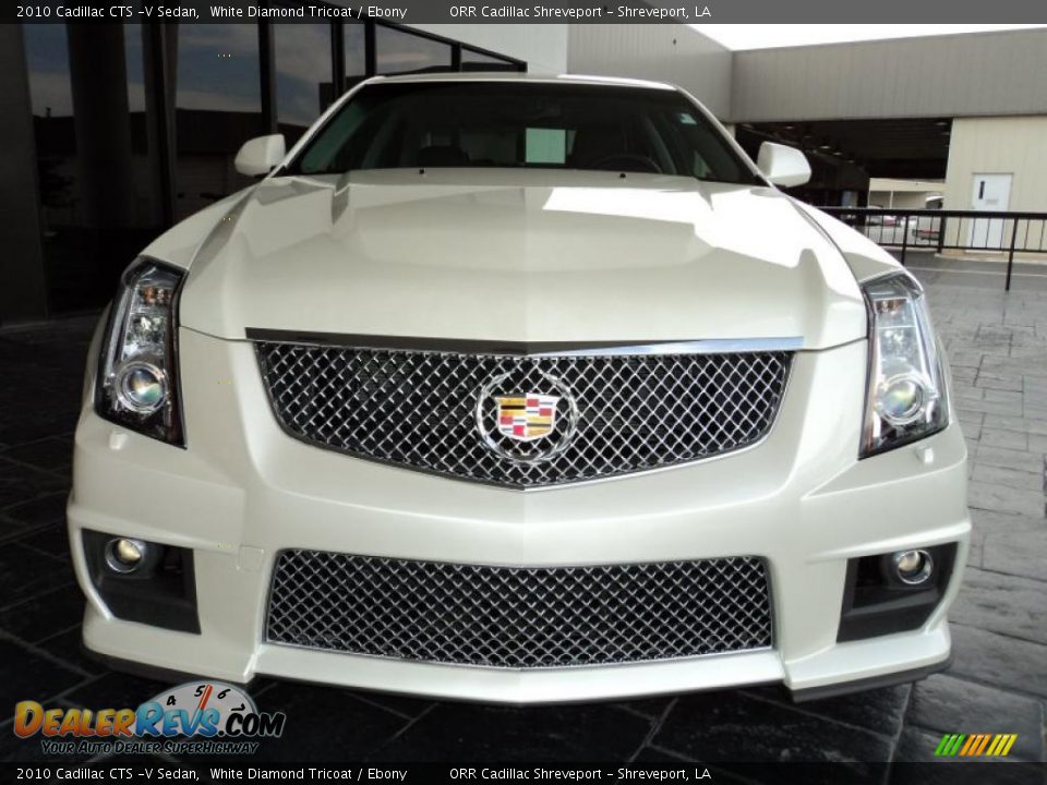 White Diamond Tricoat 2010 Cadillac CTS -V Sedan Photo #5