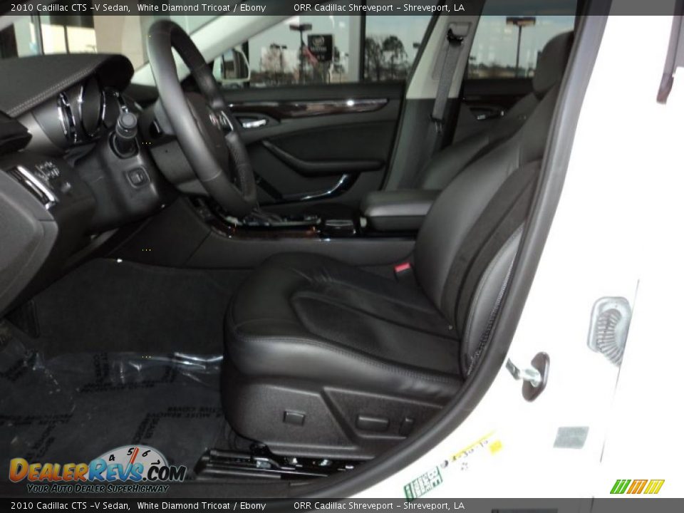 Ebony Interior - 2010 Cadillac CTS -V Sedan Photo #8