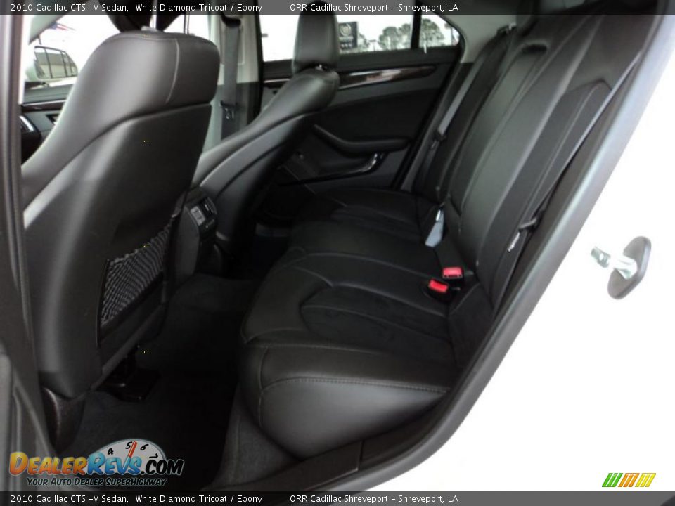 2010 Cadillac CTS -V Sedan White Diamond Tricoat / Ebony Photo #9