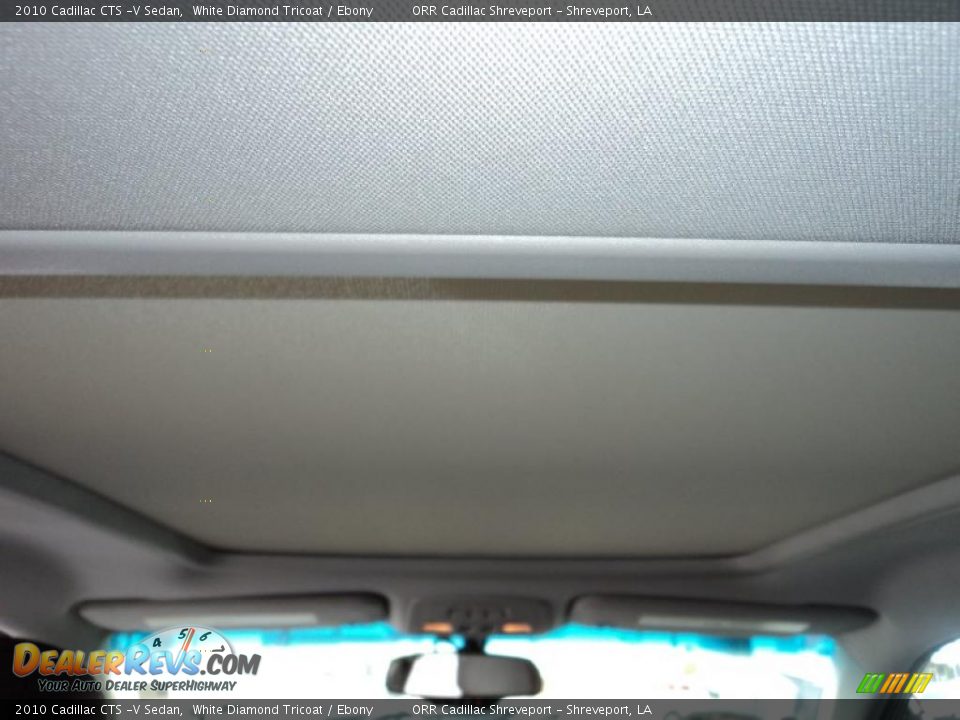 2010 Cadillac CTS -V Sedan White Diamond Tricoat / Ebony Photo #11