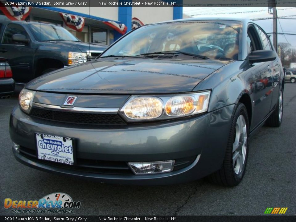 2004 Saturn ION 3 Sedan Storm Grey / Grey Photo #1