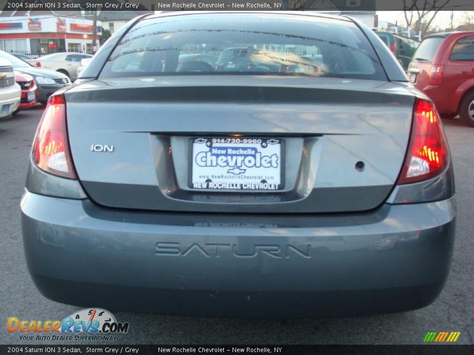 2004 Saturn ION 3 Sedan Storm Grey / Grey Photo #6