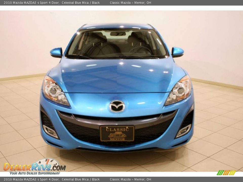2010 Mazda MAZDA3 s Sport 4 Door Celestial Blue Mica / Black Photo #2