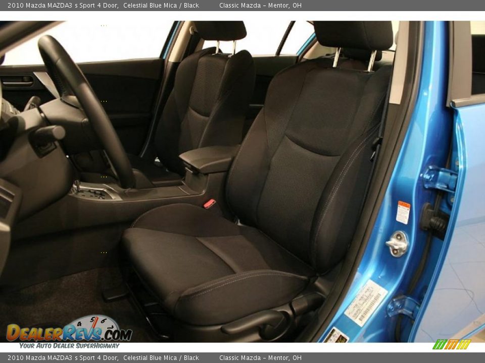 2010 Mazda MAZDA3 s Sport 4 Door Celestial Blue Mica / Black Photo #6