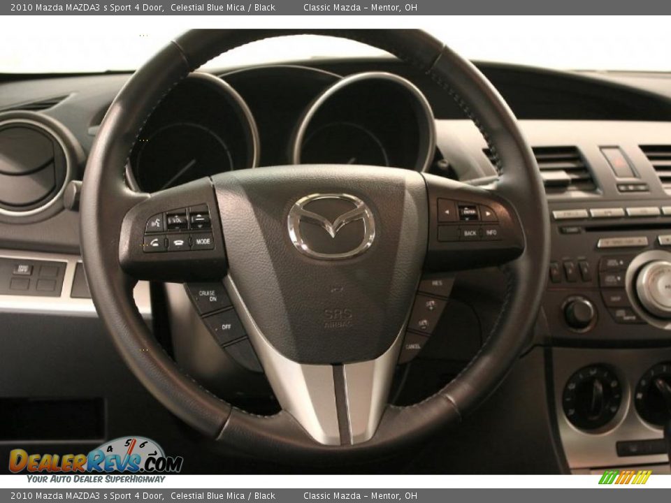 2010 Mazda MAZDA3 s Sport 4 Door Celestial Blue Mica / Black Photo #8