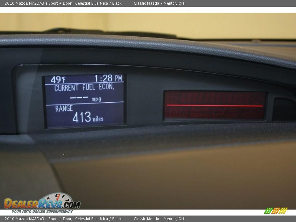 2010 Mazda MAZDA3 s Sport 4 Door Celestial Blue Mica / Black Photo #10