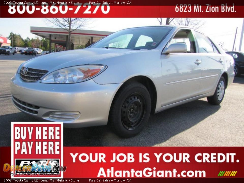 2003 Toyota Camry LE Lunar Mist Metallic / Stone Photo #1